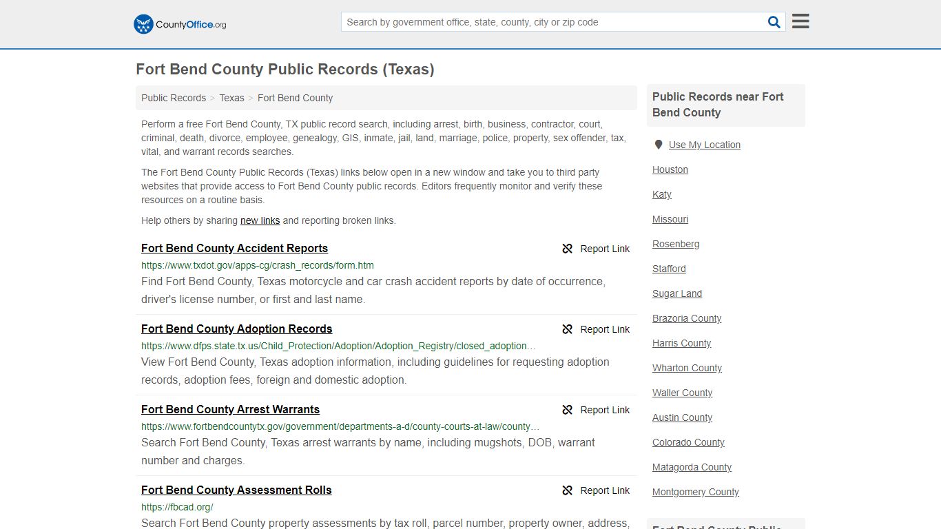 Public Records - Fort Bend County, TX (Business, Criminal ...